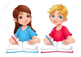 Estudiantes escribiendo